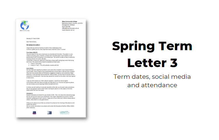 Image of 2022 Spring Term Letter 3