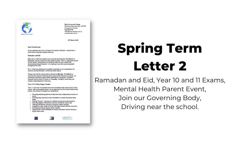 Image of Spring Term Letter 2 2025