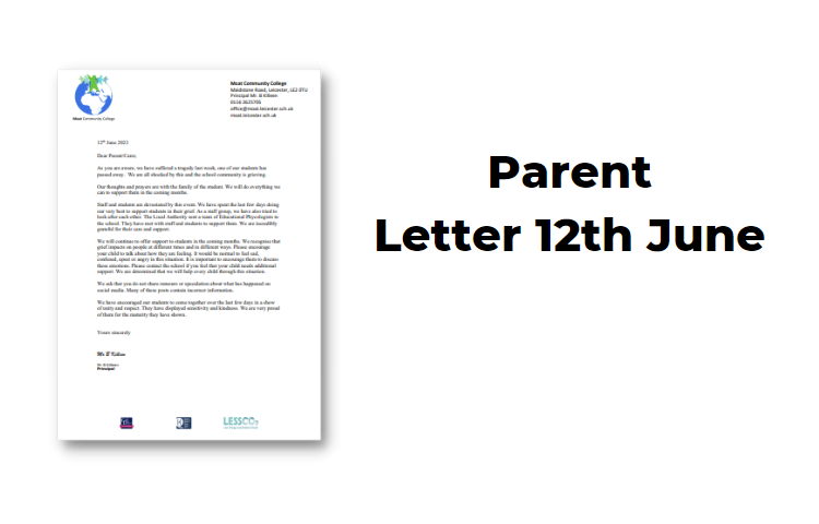 Image of 2023 Letter to parents 12th June