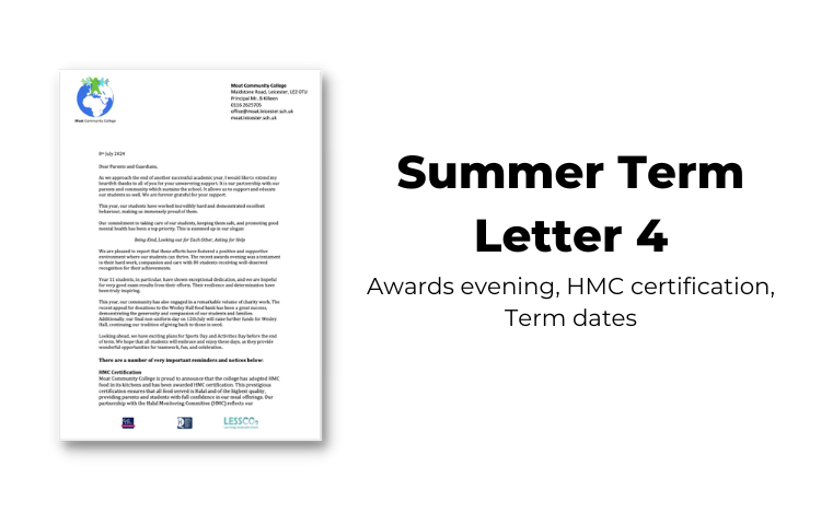 Image of 2024 Summer Term Letter 4