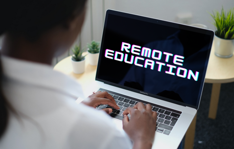 Image of Remote education for students learning at home