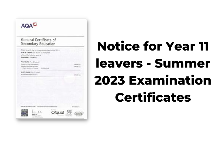 Image of Summer 2023 Examination Certificates Collection