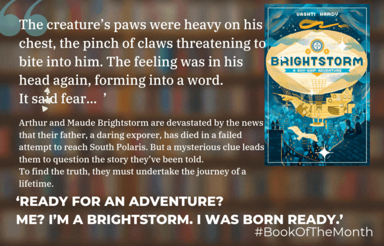Image of Book of the Month May 2025: 'Brightstorm - A Sky Ship Adventure' Vashti Hardy