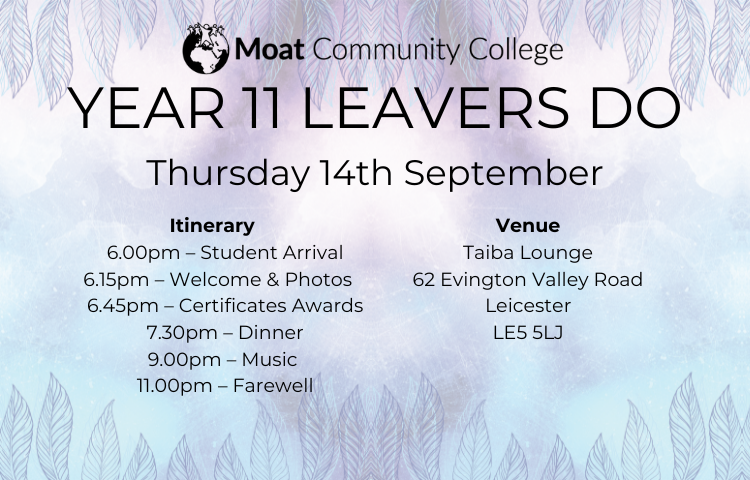 Image of Tickets are selling fast for the Year 11 Leavers Do