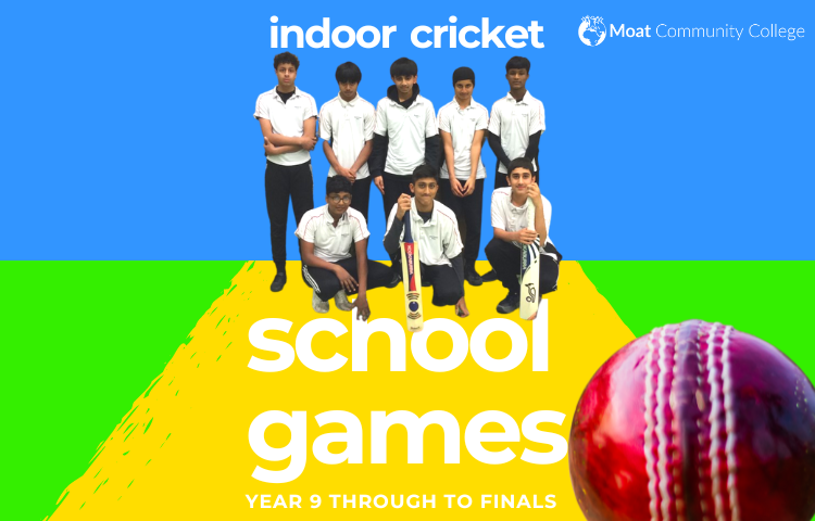 Image of Year 9 team through to Indoor Cricket School Games final
