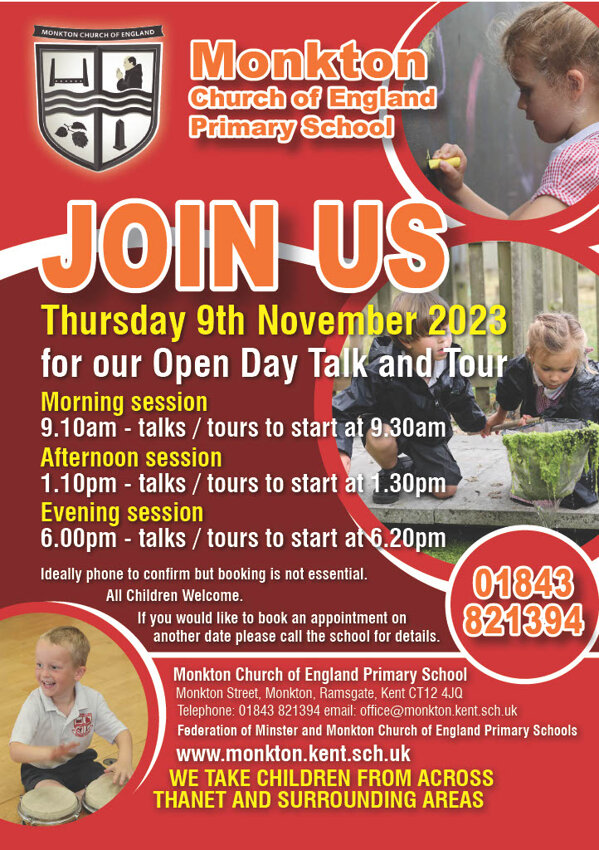 Image of Join us for our Open Day on Thursday 9th November 2023