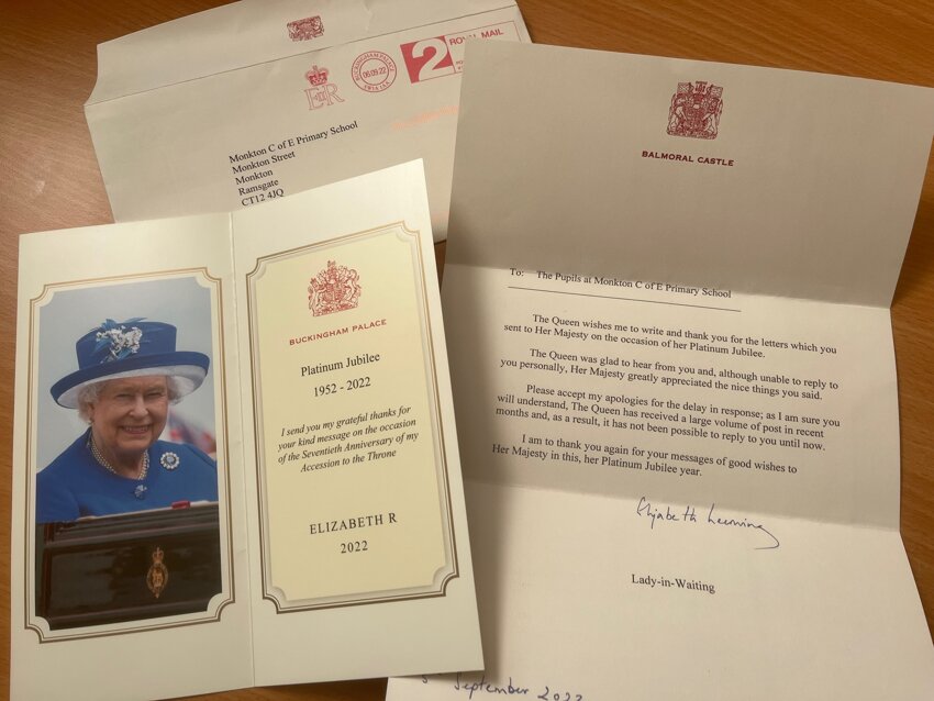 Image of A letter from The Queen