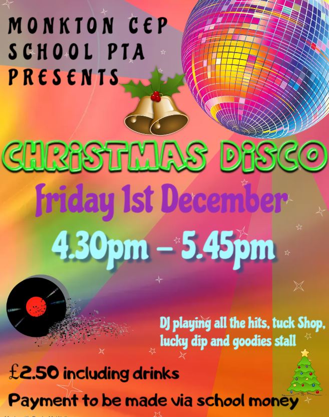 Image of PTA Christmas Disco - 1st December 2023