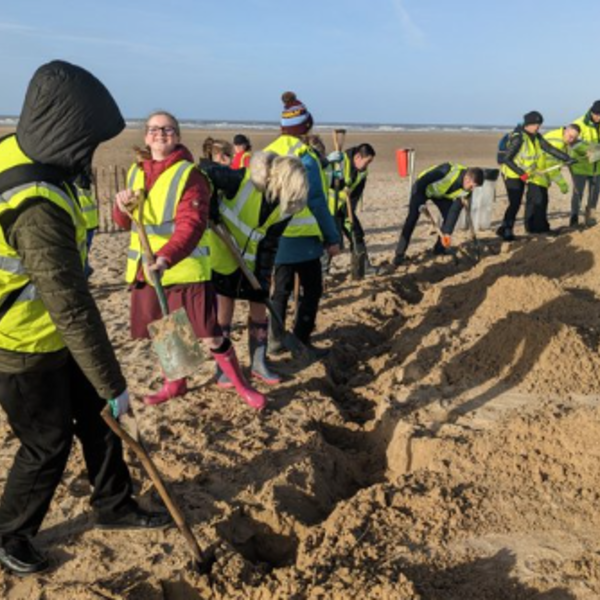 Image of STEAM club: Were invited this week by Lancs Wildlife Trust to participate in their annual Christmas Tree Recycling project