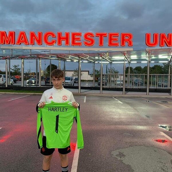 Image of Ambition: Y8 student Bill has recently signed for Manchester United.