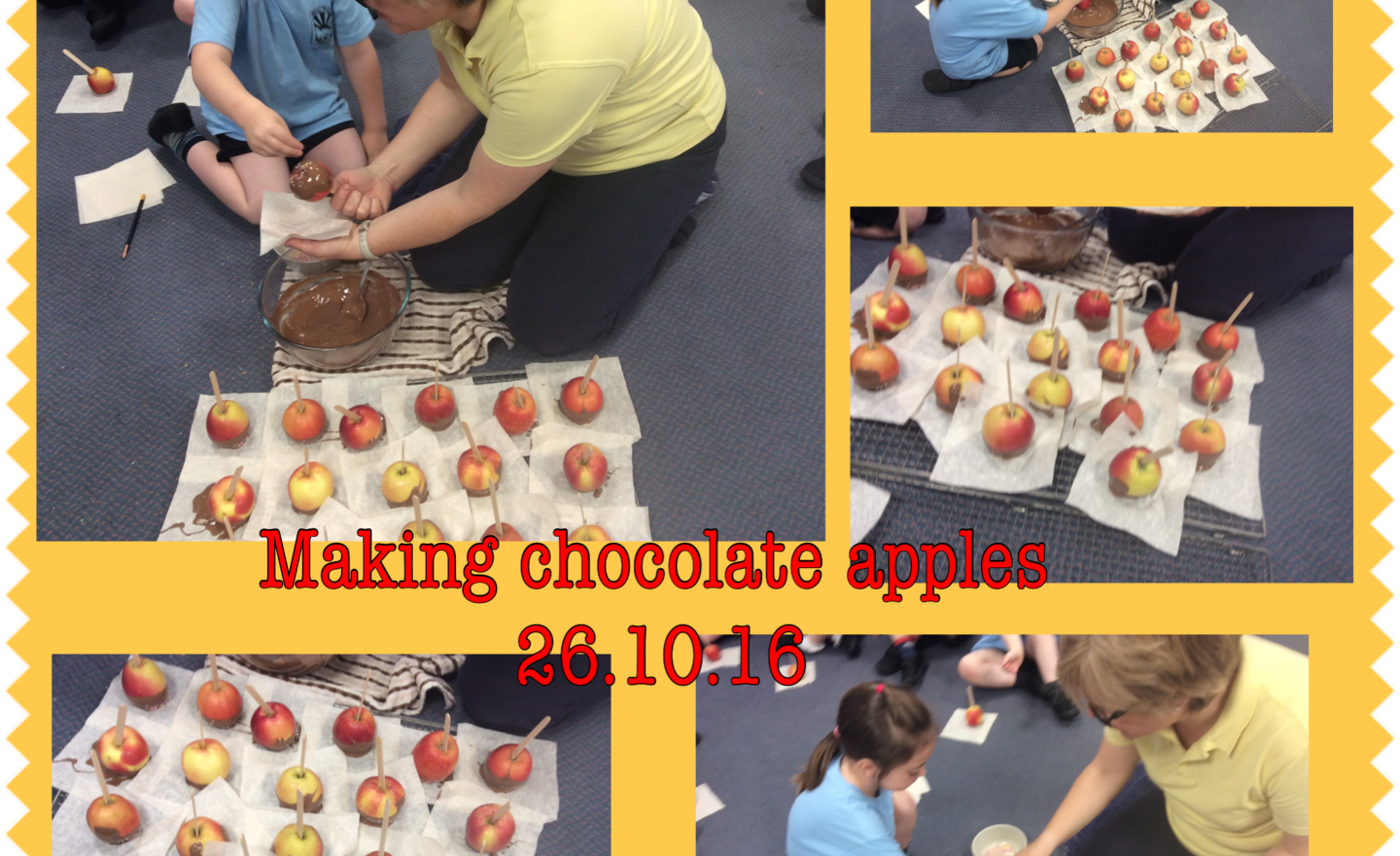 Image of Making Chocolate Apples 