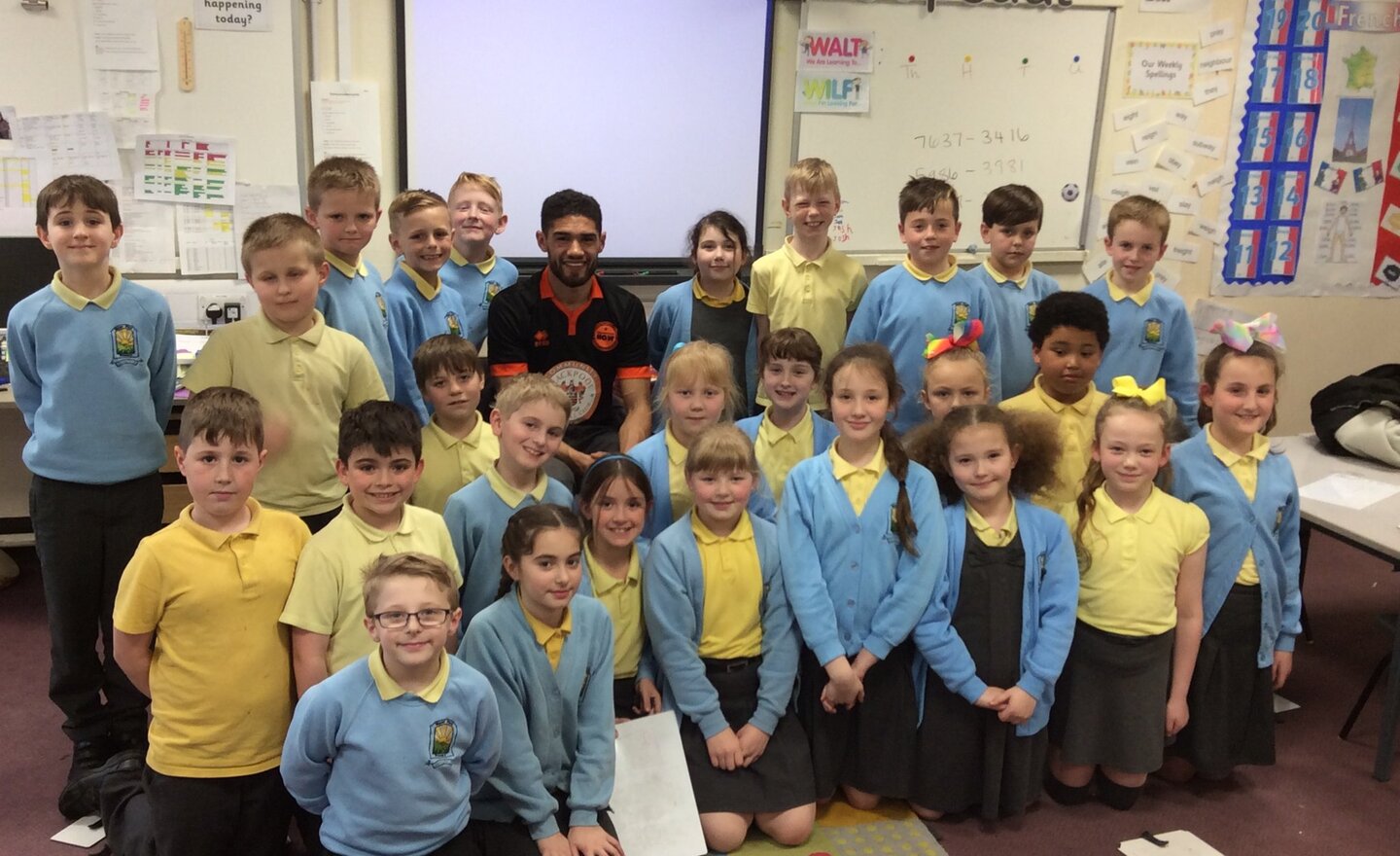 Image of Footballer visit