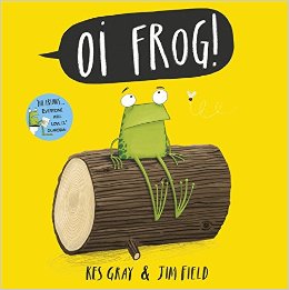 Image of 'Oi  Frog sit on a log!'
