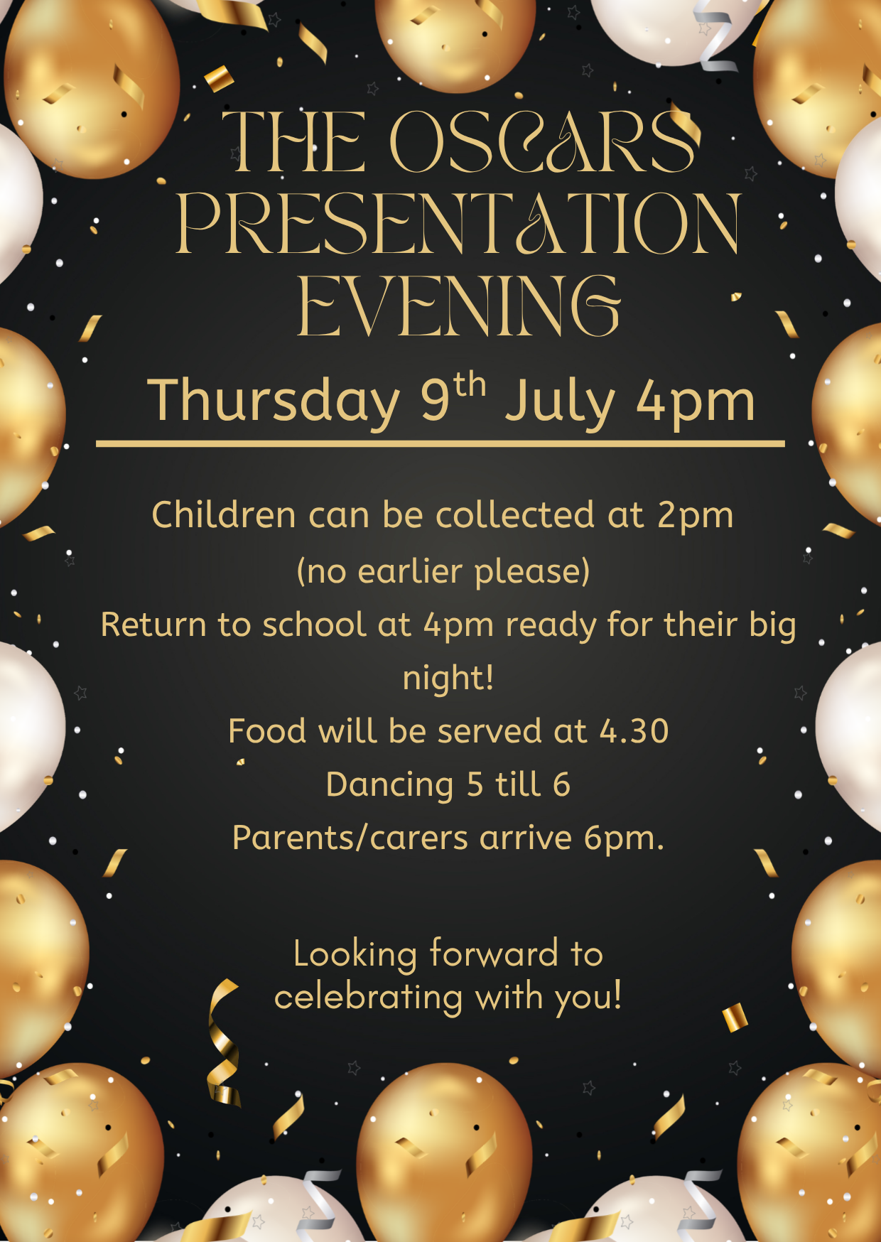 Image of Year 6 Oscars Evening