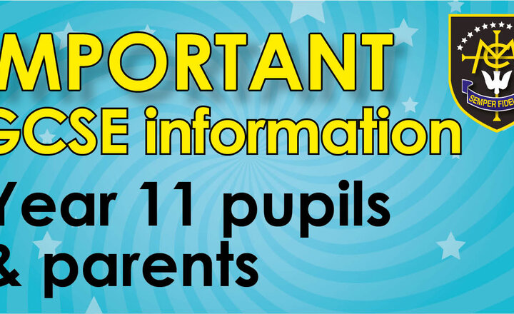 Image of GCSE information - Summer 2021