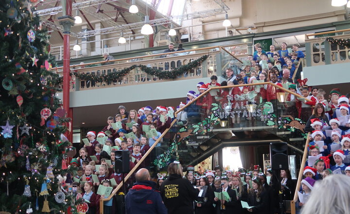 Image of Carol Singing in the Market Hall