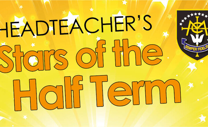 Image of Headteacher's Stars of the Half Term