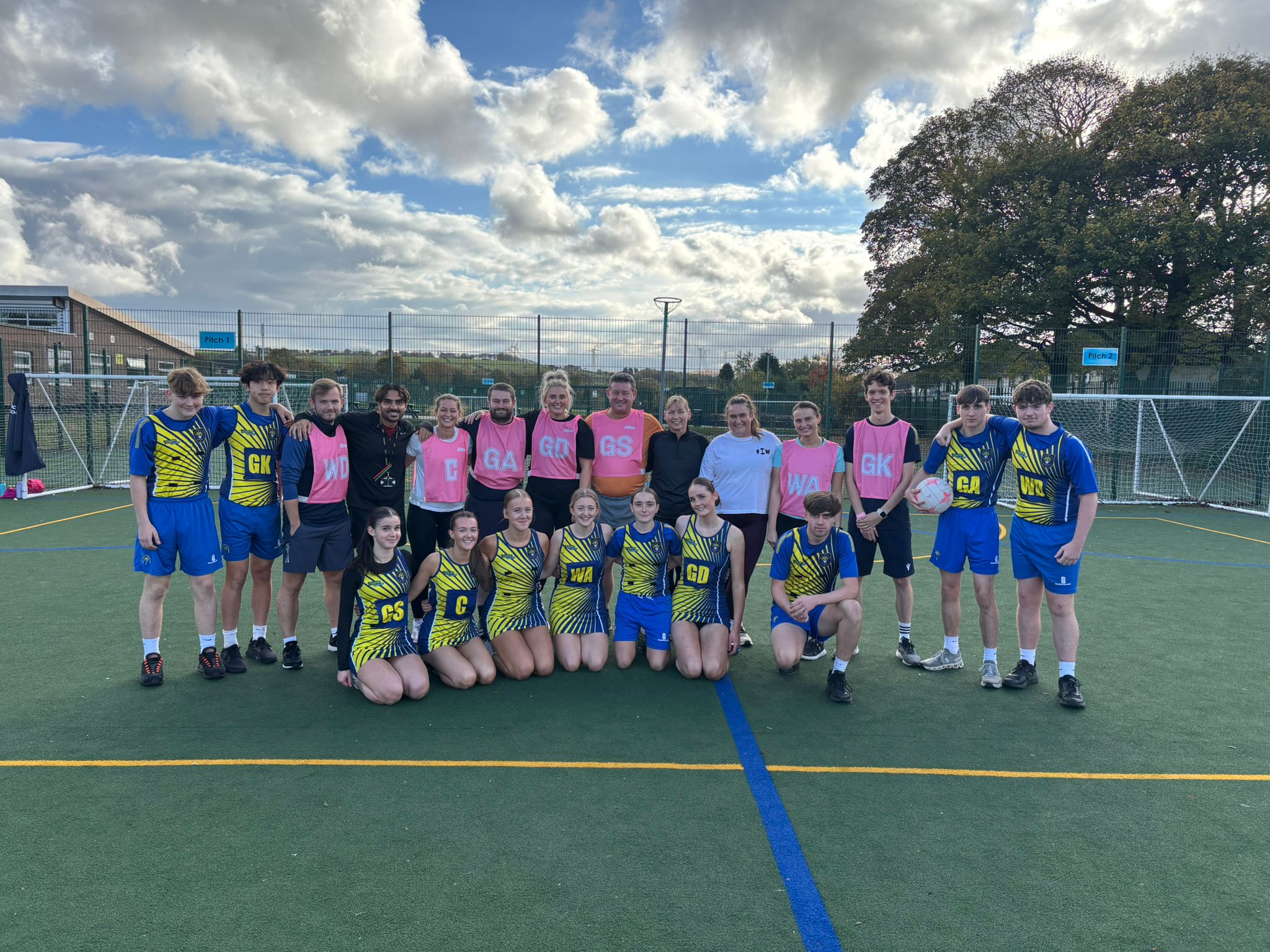 Image of Staff v Year 11 Netball match