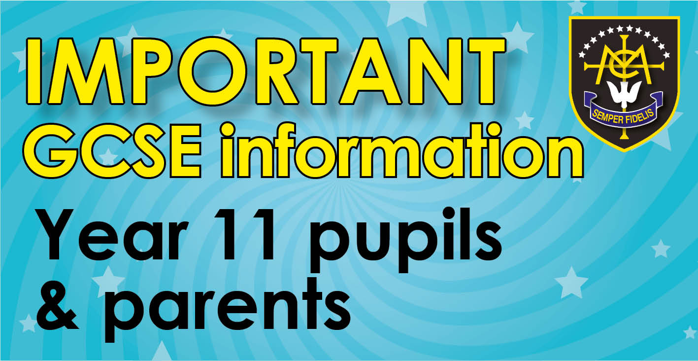 Image of GCSE information - Summer 2021