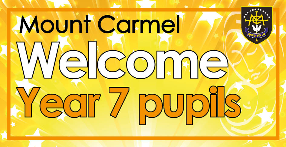 Image of Welcome message to new Year 7 pupils