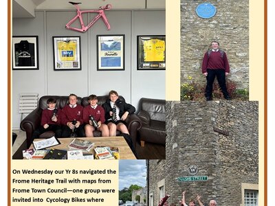 Image of Year 7 complete the Frome Heritage trail