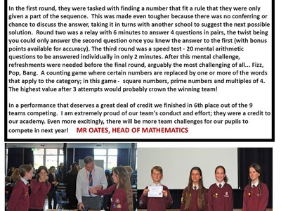 Image of MNSP Junior Maths Challenge