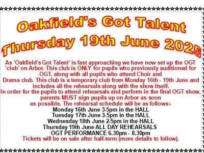 Image of Oakfield's Got Talent