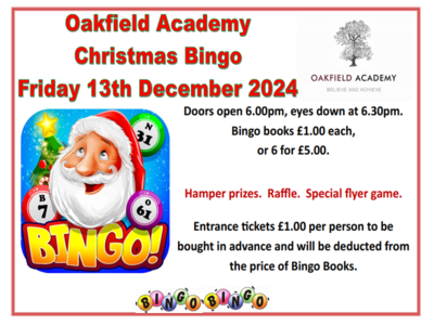 Image of Bingo 13th December 2024