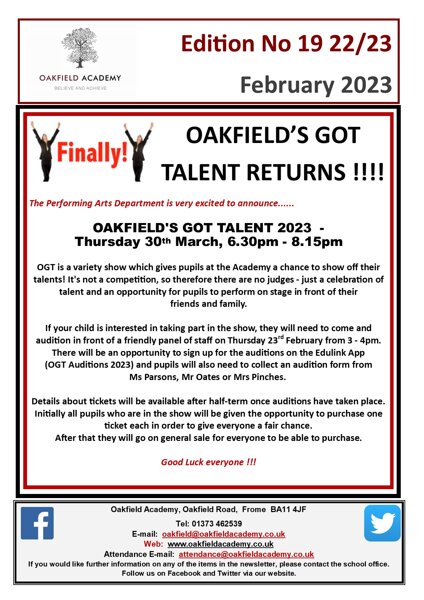 Image of Oakfield's Got Talent