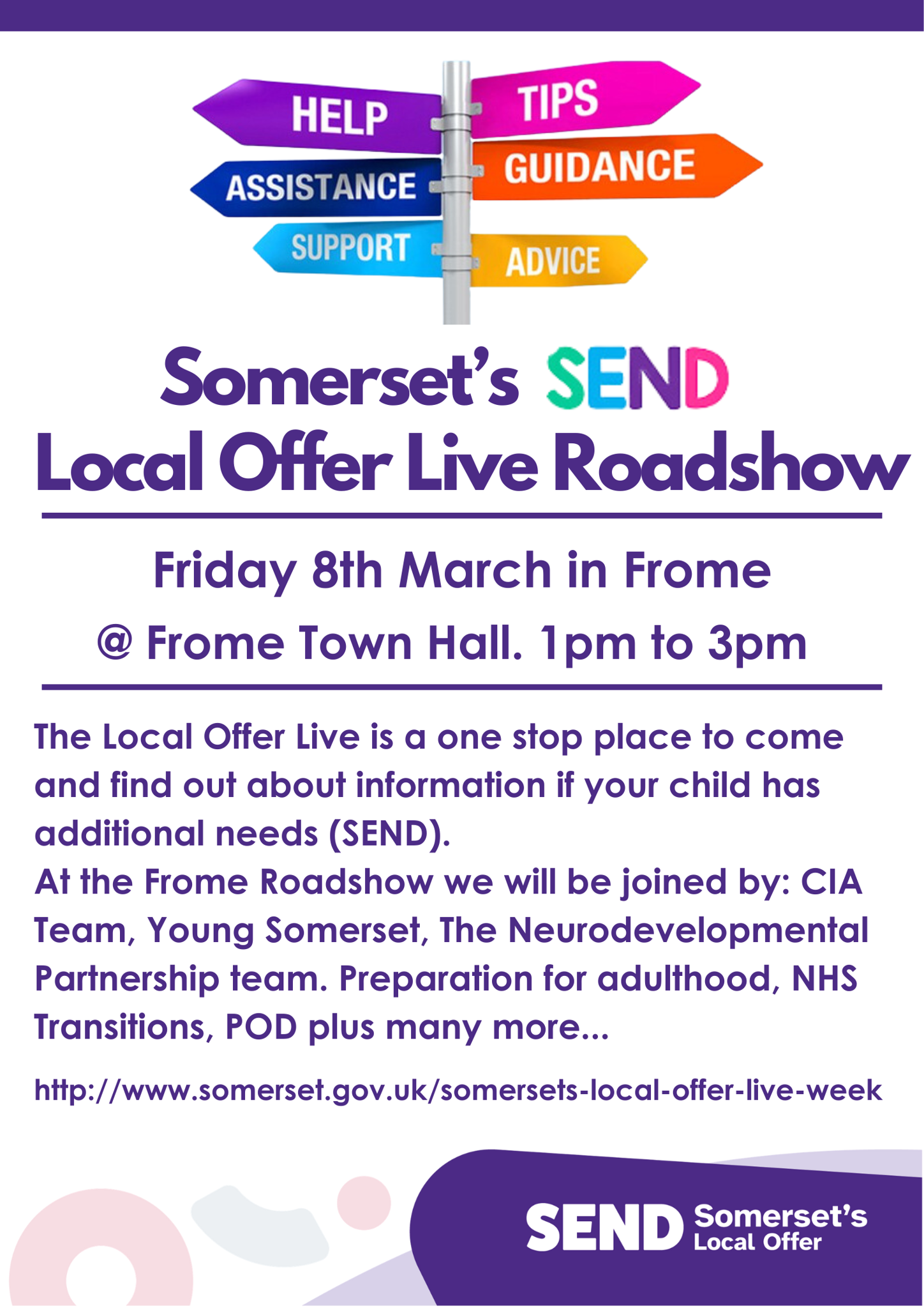 Image of Somerset's SEND local Offer Live Roadshow