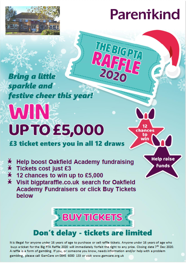 Image of Oakfield Academy Fundraisers -The Big PTA Raffle