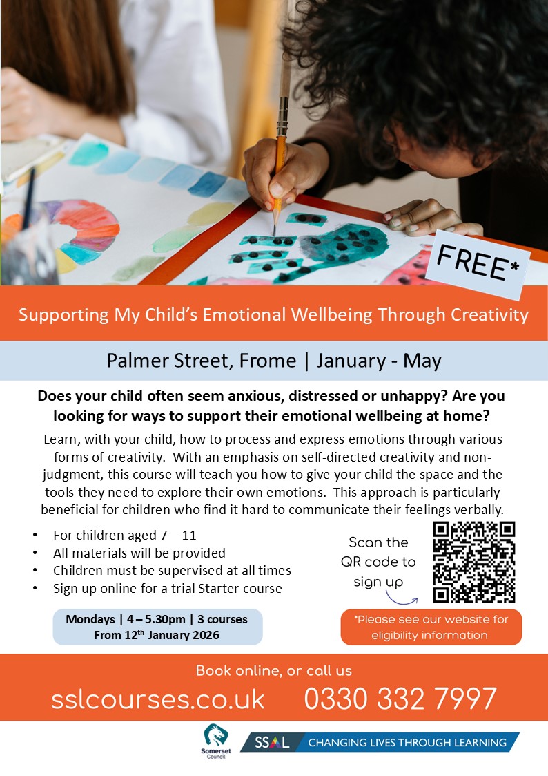 Image of Free workshop Supporting My Child’s Emotional Wellbeing Through Creativity