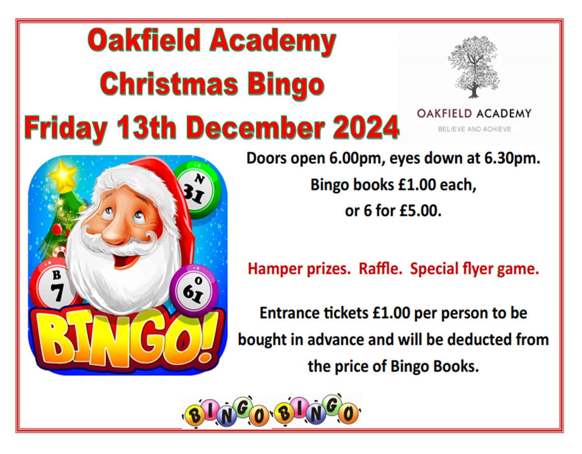 Image of Bingo 13th December 2024