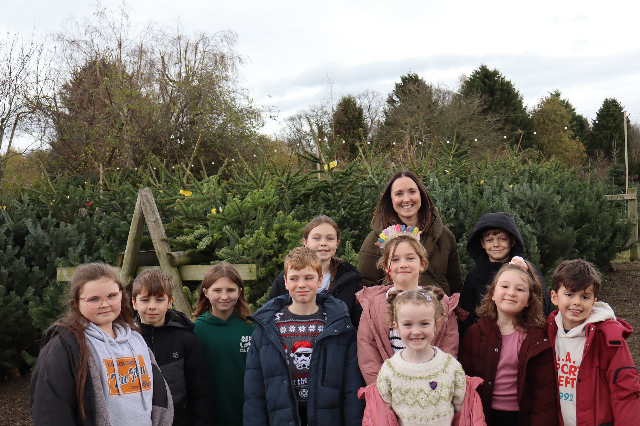 Image of Pupils Pick the Perfect Christmas Trees on Festive Visits to Local Farms