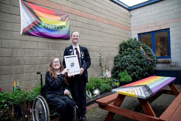 Image of High School achieves Rainbow Flag Award
