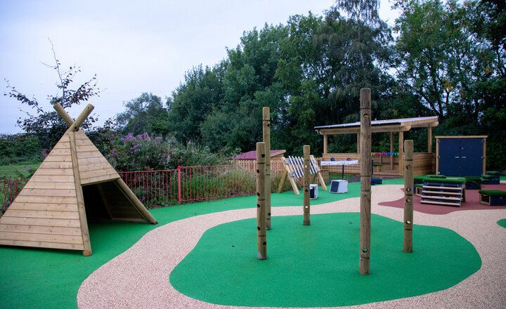 Image of Brand new EYFS Outdoor Area at Burtonwood Community Primary School