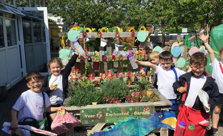 Image of Blooms of colour at Park Road Community Primary School Flower Show