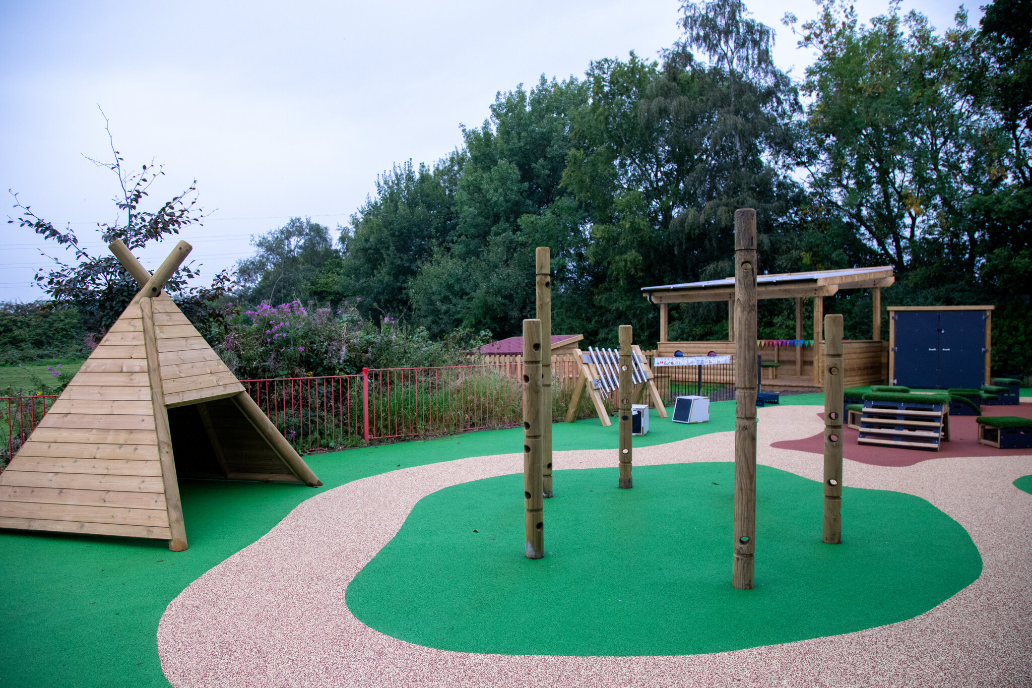 Image of Brand new EYFS Outdoor Area at Burtonwood Community Primary School