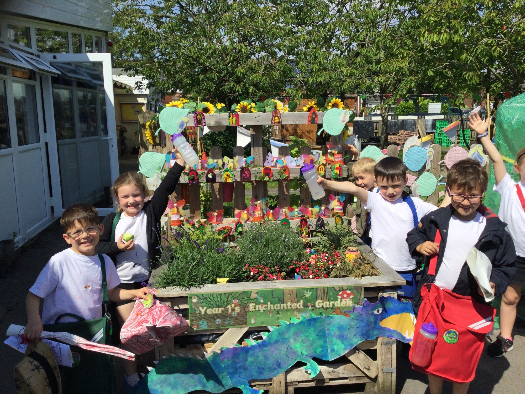 Image of Blooms of colour at Park Road Community Primary School Flower Show