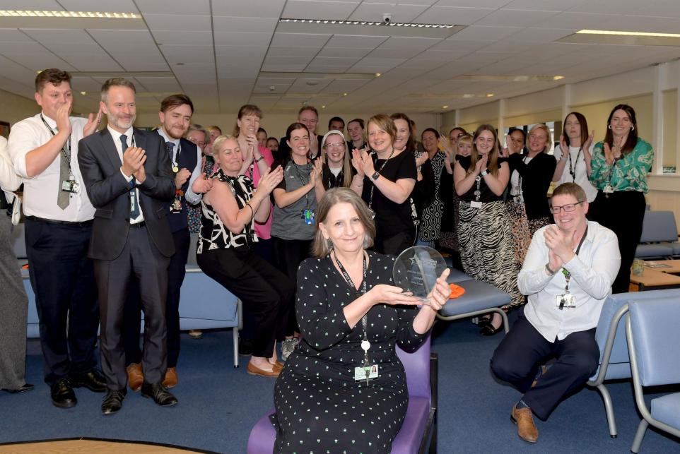 Image of Celebrating the winner of Warrington Guardian’s 'Unsung Hero Award'