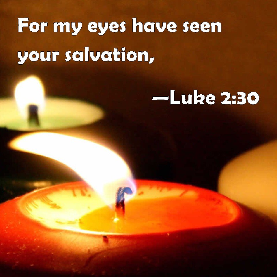Image of For my eyes have seen your salvation (Luke 2:30)