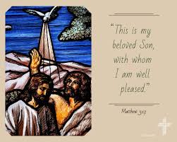 Image of "This is my beloved son, with whom I am well pleased. " Matthew 3:17