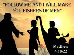 Image of 'Follow me and I will make you fishers of men.' Matthew 4:18-22