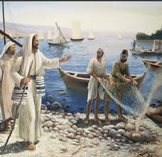 Image of “Come, follow me,” Jesus said, “and I will send you out to fish for people.” Matthew 4:19