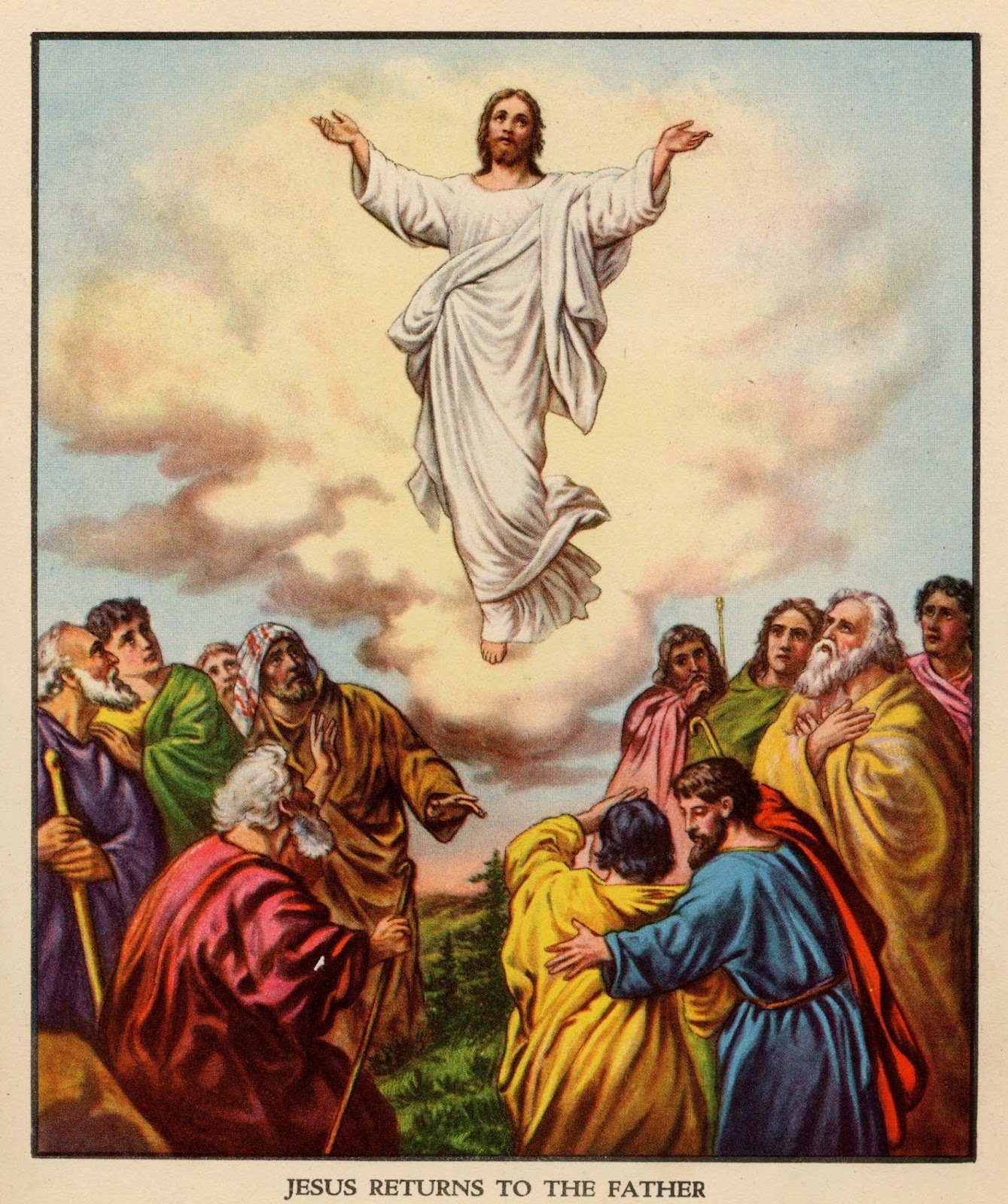 Image of “Our Lord Jesus Christ ascended into heaven; let our hearts ascend with him.” ~ St. Augustine