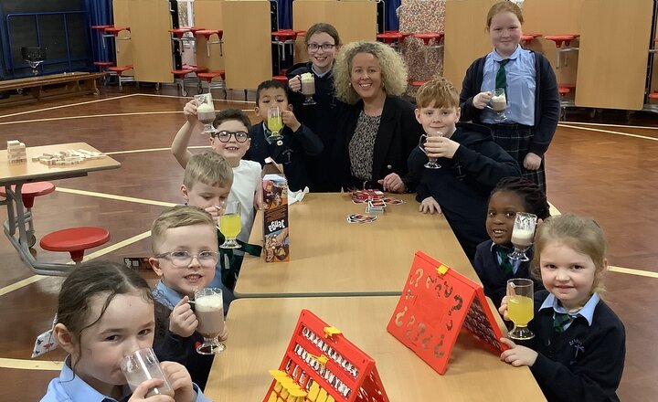 Pupils at Holy Rosary in Billingham 