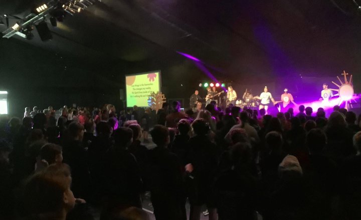 Image of Year 6 Celebrate Faith at YMT Leavers Festival
