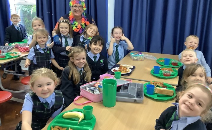 Image of Pizza Party Celebration Brings Smiles to Our Lady of the Most Holy Rosary Catholic Academy