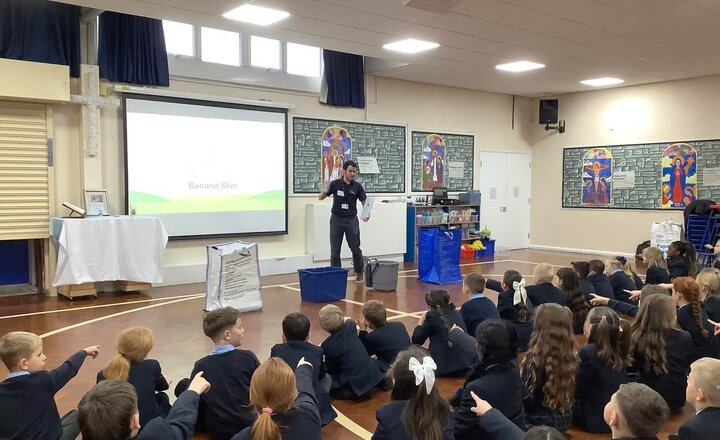 Image of Holy Rosary Pupils Lead Eco-Friendly Christmas Jumper Swap