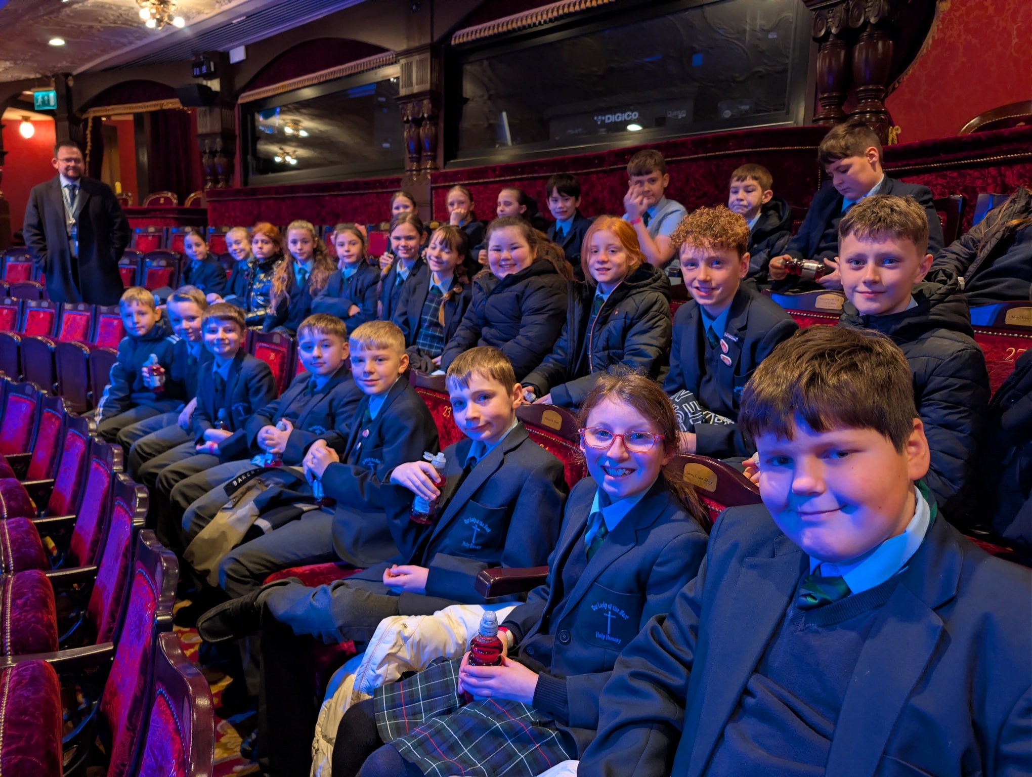 Holy Rosary pupils at Newcastle Theatre Royal